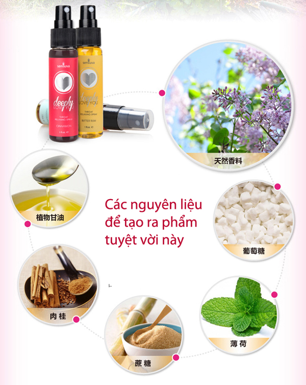 Nước xịt Sensuva tăng khoái cảm quan hệ miệng, yêu sâu sắc