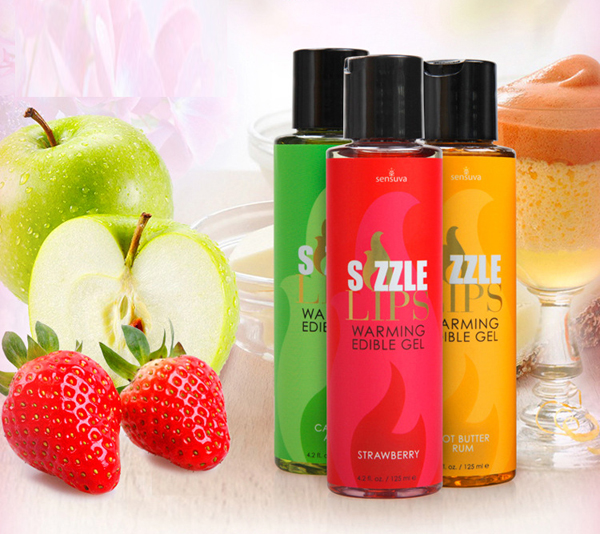 Gel massage làm nóng cơ thể Sensuva Sizzle Lips kích thích, an toàn