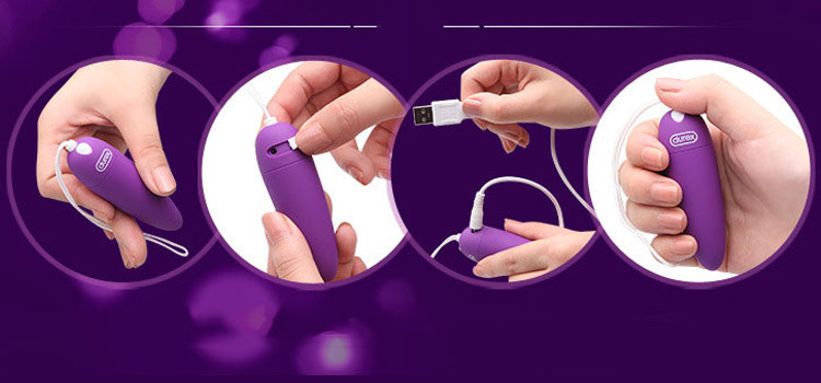 Trứng rung Durex sạc pin không dây siêu mềm 15 chế độ