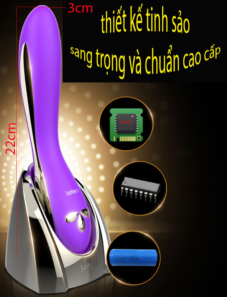 Máy rung cầm tay Leten tuyệt đỉnh tăng khoái cảm, chính hãng
