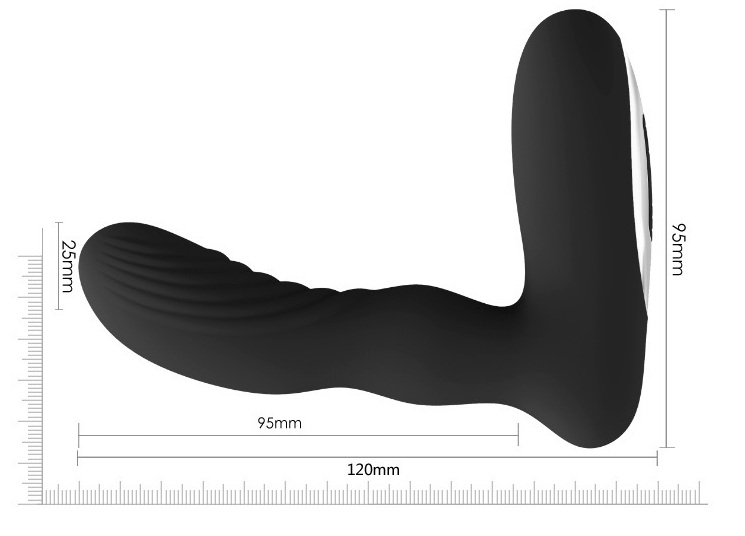 Dụng cụ kích thích hậu môn xoay đa năng tăng khoái cảm bi xoay