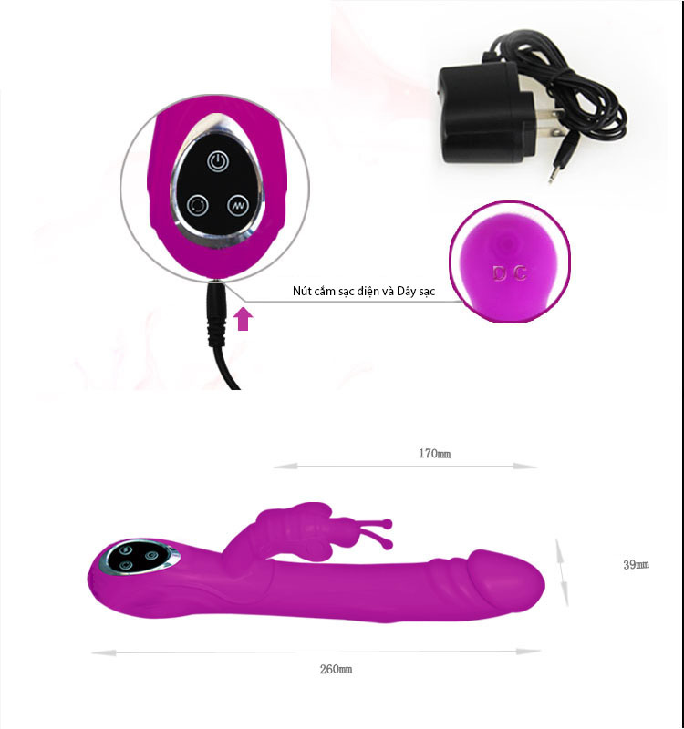 Dương vật Pretty Love Butterfly chính hãng giá tốt siêu hot