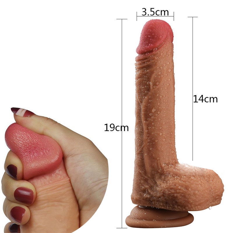 Lovetoy 7 inch dương vật giả kích thước chuẩn siêu thực