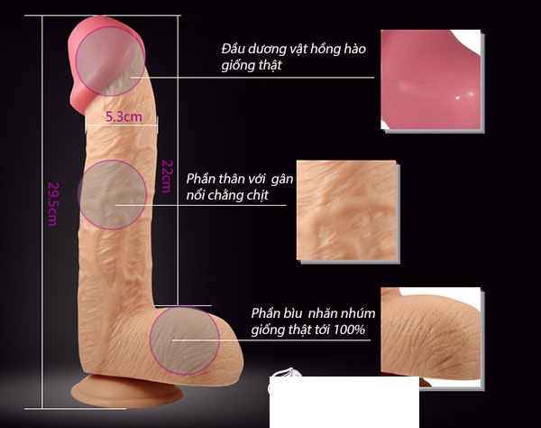 Dương vật giả kích thích cực mạnh đầu to siêu bự bán chạy