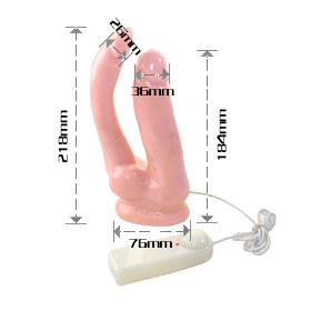 Dương vật giả hai đầu hít tường siêu bền kích thích mạnh mẽ