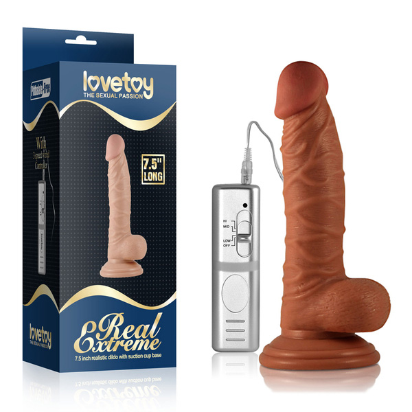 Dương vật giả dán tường Lovetoy 7,5 rung mạnh mềm mại kích thích