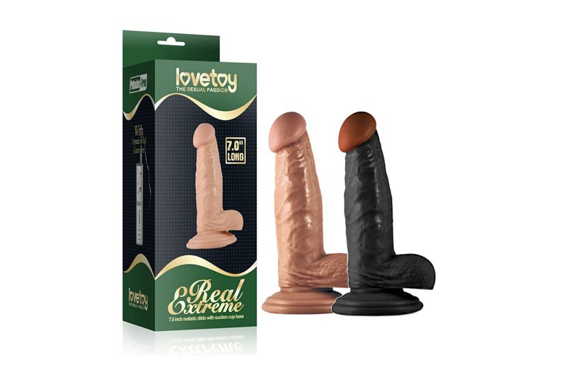 Lovetoy Real Extreme 7.0 inch Đế hít tường Siêu Thật Mua Ngay