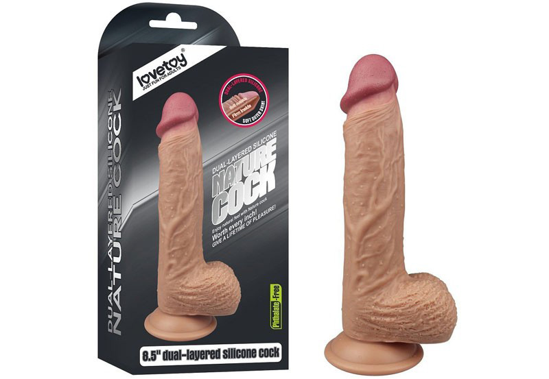 Dương vật giả 8,5 inch đế hít tường cao cấp siêu bền