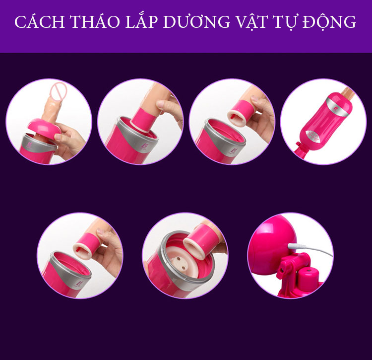 Máy rung tự động EASY.LOVE dương vật giả đa chế độ kích thích