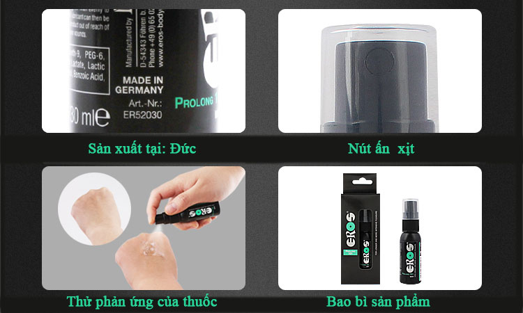 Thuốc Xịt EROS Cao Cấp - Trị Xuất Tinh Sớm, Tăng Cường Sinh Lý