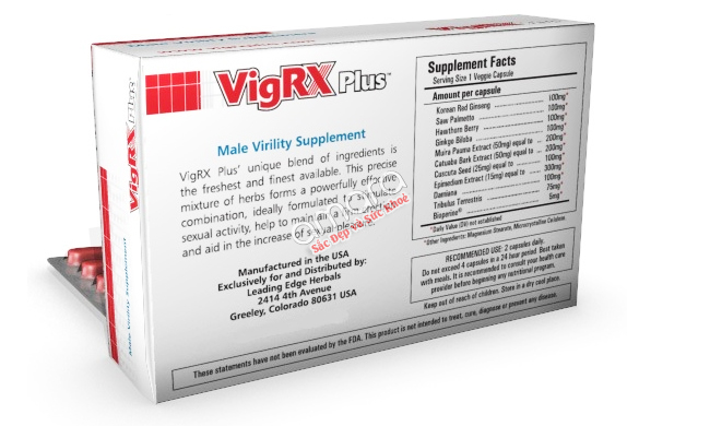 VigRx Plus thuốc tăng kích thước dương vật hiệu quả an toàn