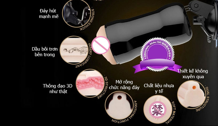 Âm đạo giả hít tường Nano siêu mềm mại giá tốt mua ngay