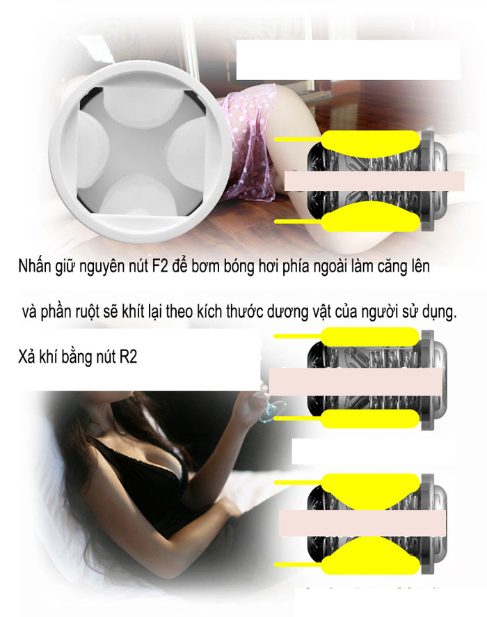 Âm đạo giả tự động co dãn bú mút kích thích đỉnh cao