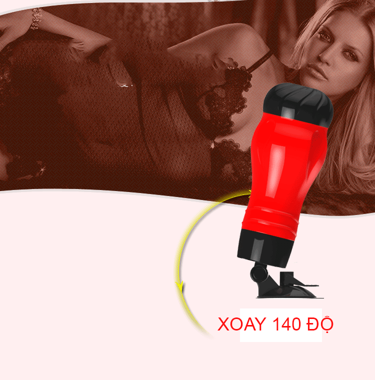 Âm đạo giả Crazy Bull đế hút 12 chế độ rung xoay mạnh mẽ
