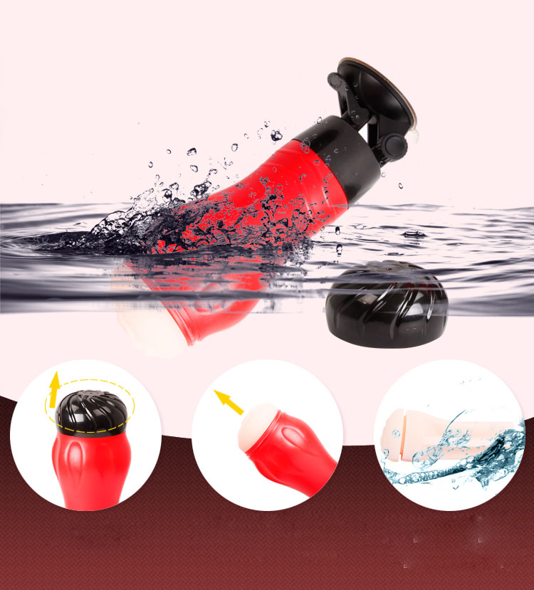 Âm đạo giả Crazy Bull đế hút 12 chế độ rung xoay mạnh mẽ