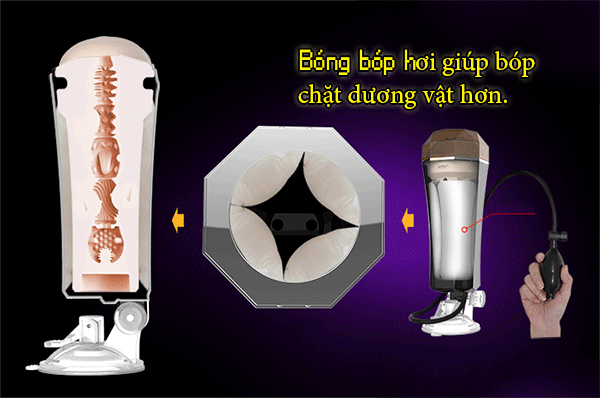 Thiết bị co bóp âm đạo Leten Diamon gắn tường siêu thực