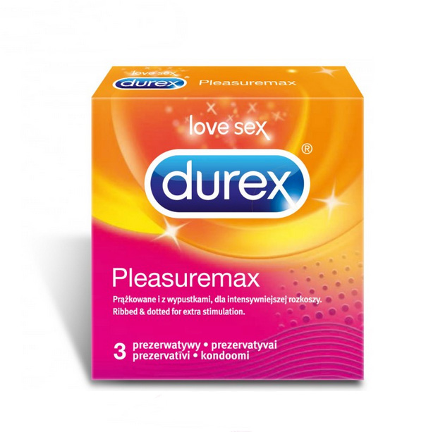 Bao cao su Durex Pleasuremax 3 cái tăng khoái cảm an toàn